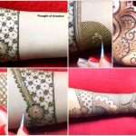 Simple stylish bridal mehndi