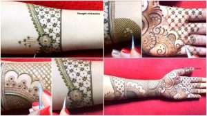 Simple stylish bridal mehndi design for hands