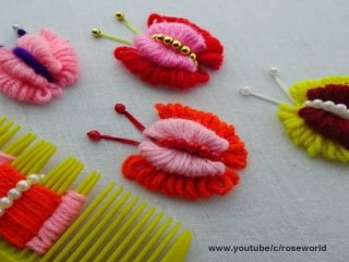 layer butterfly embroidery trick
