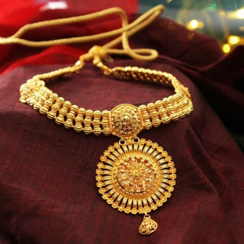 Traditional south indian necklace designs in gold - Simple Craft Idea