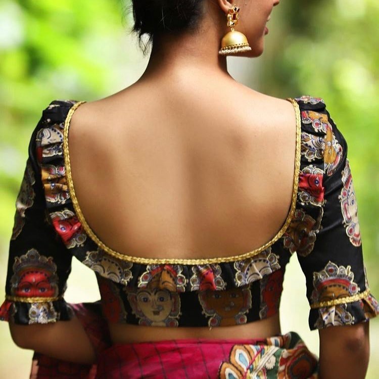 Some Simple Blouse Designs For Back Side Simple Craft Ideas