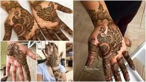 Simple floral mehndi henna designs for hands