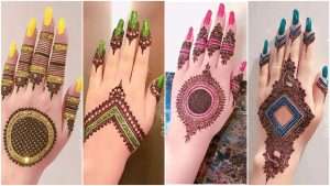 Stylish and beautiful back hand mehndi designs
