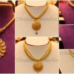 Gold Big Pendant Necklace Designs