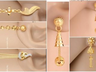 light weight gold earrings