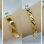 Gold Bangle With Unique Designs