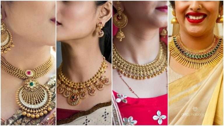 30 Bridal Gold Necklace Designs: Traditional & Modern Elegant Styles