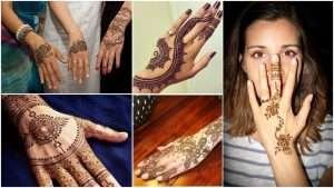 Simple back hand mehndi designs