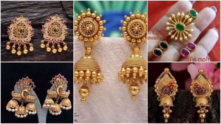 gold daily wear earring
