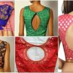 saree neck blouse