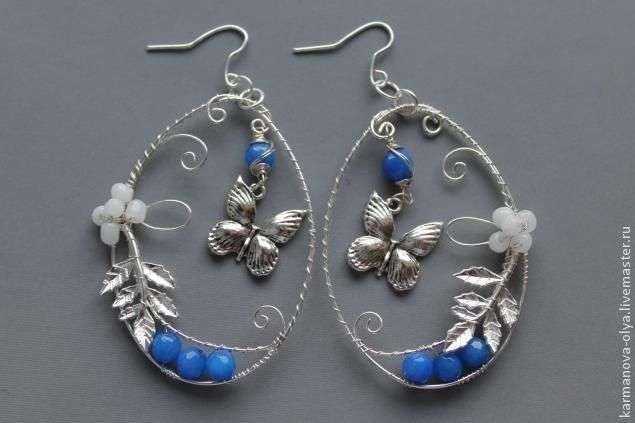 Earrings from wire