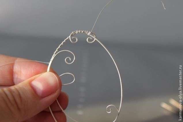 Earrings from wire