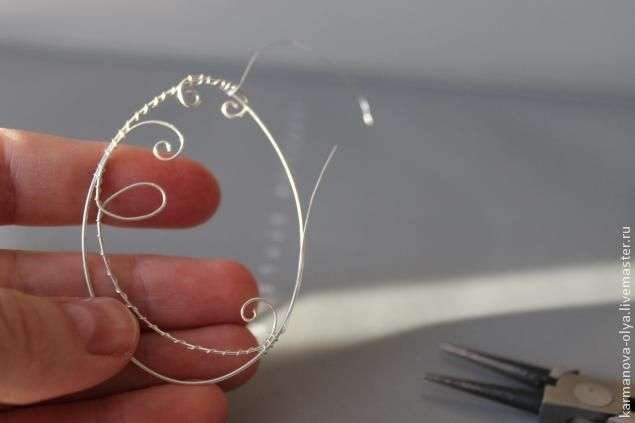 Earrings from wire