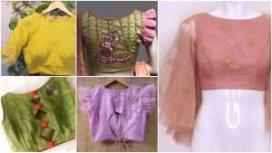 Designer saree blouse designs collection