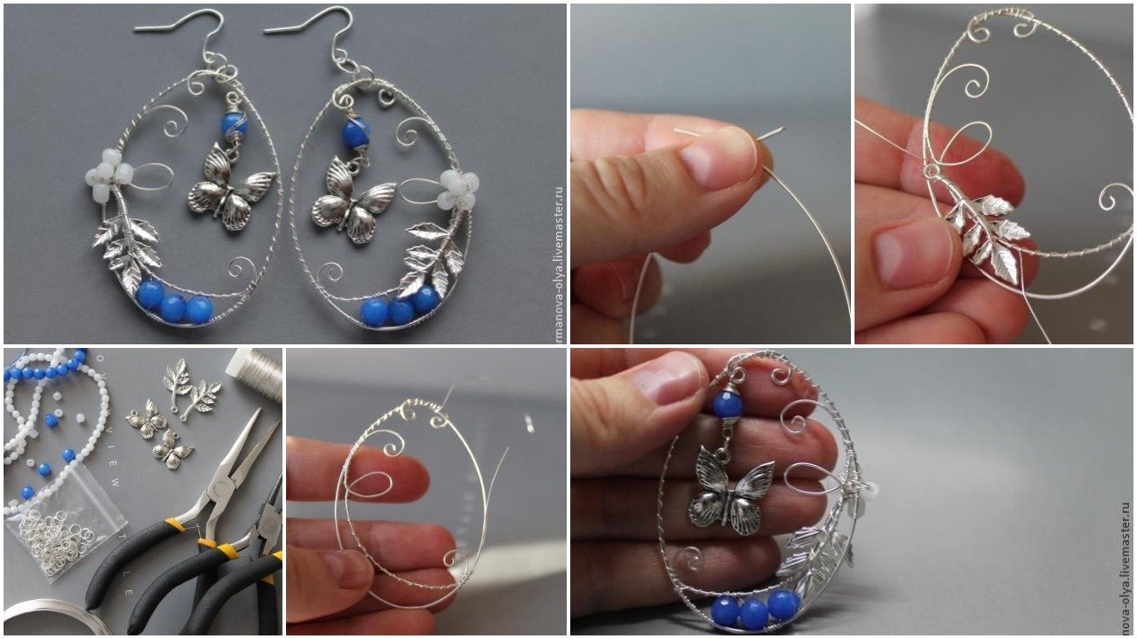 Earrings from wire