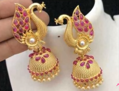 Peacock Design Earrings