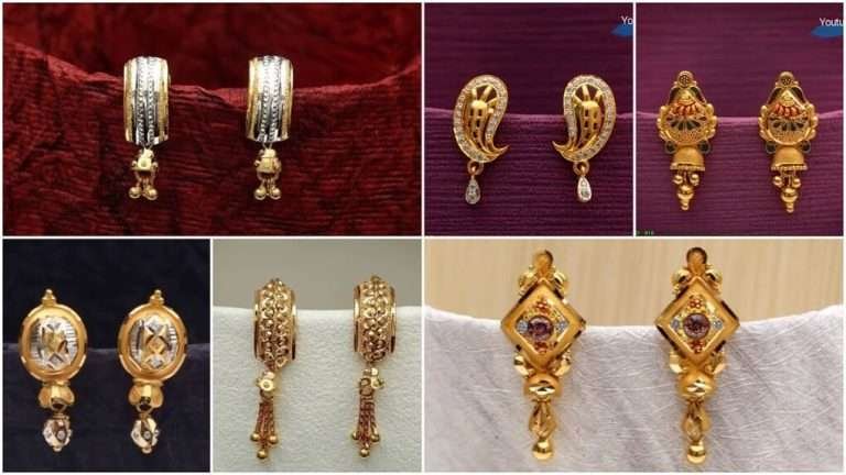 gold earrings design