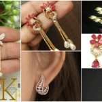 Trendy gold ear ring design