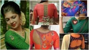 Best stunning latest saree blouse neck design