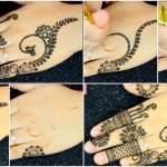 Simple mehndi design back hand
