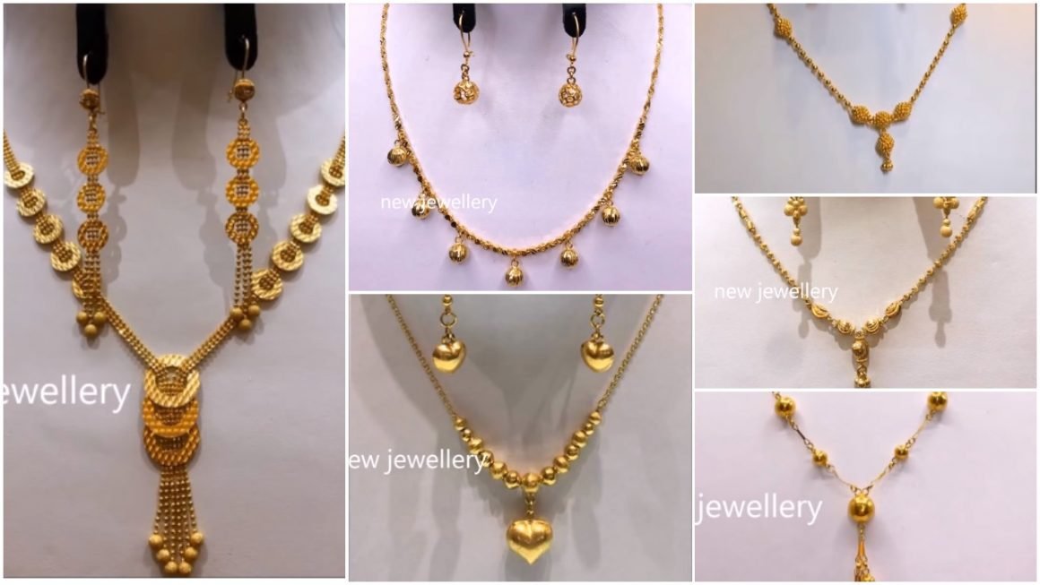 Buy Latest Light Weight 1 Gram Gold Simple Necklace Designs