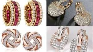 Latest and classy gold hoop earrings designs