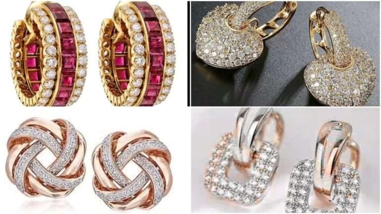Latest and classy gold hoop earrings designs