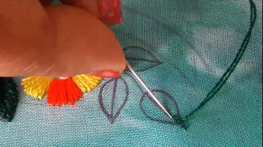 Round Neck Embroidery