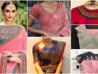 Trendy saree blouse designs