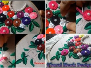 embroidery design for kurti neck