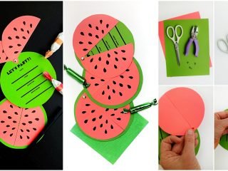 Printable watermelon invites