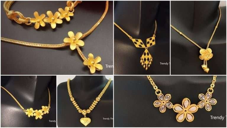 Latest simple and light weight gold chain designs