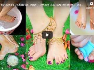 Step by step pedicure at home