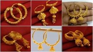 New trendy gold hoops and drop