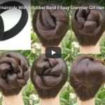 7 New tricky hairstyle with 1 rubber band