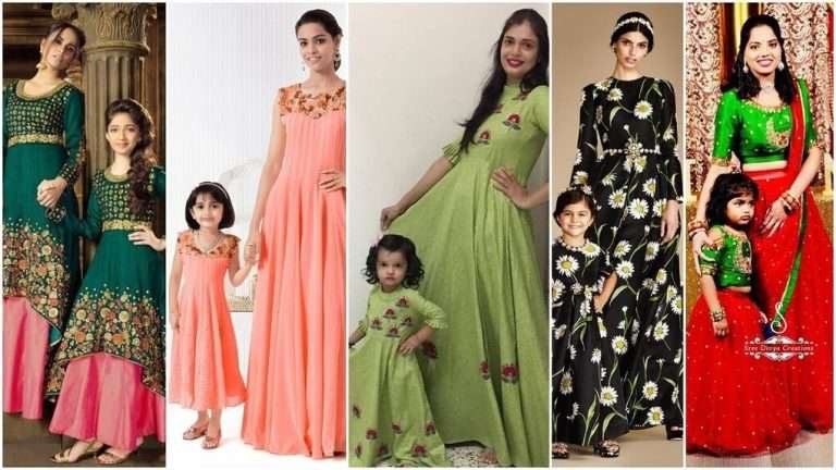 Mom and daughter matching outfit idea