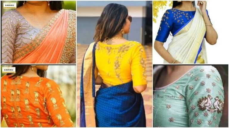 Latest magam work blouse design