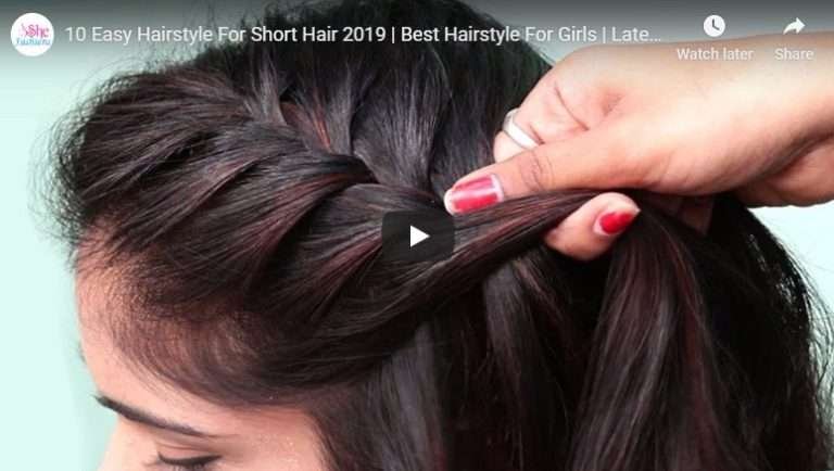 10 easy hairstyle for short hair 2019
