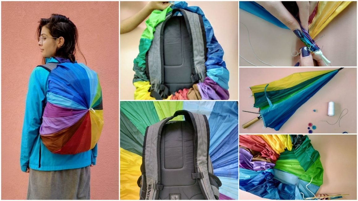 Rainbow backpack rain-cover