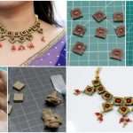 Terracotta neck piece jewelry
