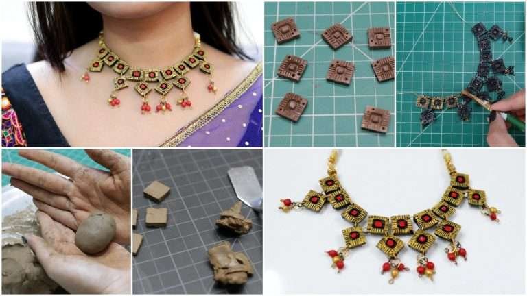 Terracotta neck piece jewelry