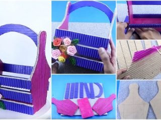 how to make a gift basket out of a box, diy cardboard basket, cardboard basket weaving, diy baskets for gifts, cardboard basket with handle, how to make storage boxes out of cardboard,