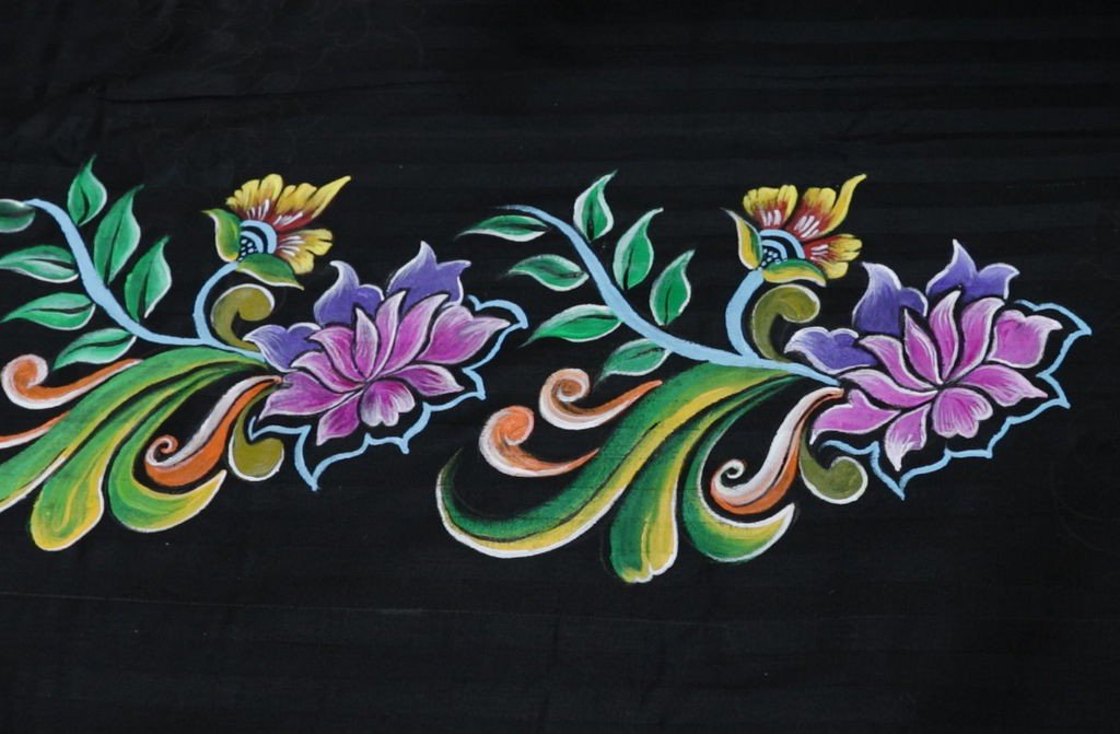 Hand Painted Bed Sheet