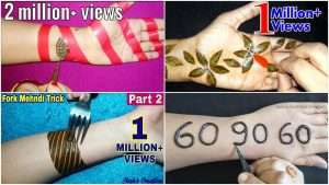 Easy mehndi design trick