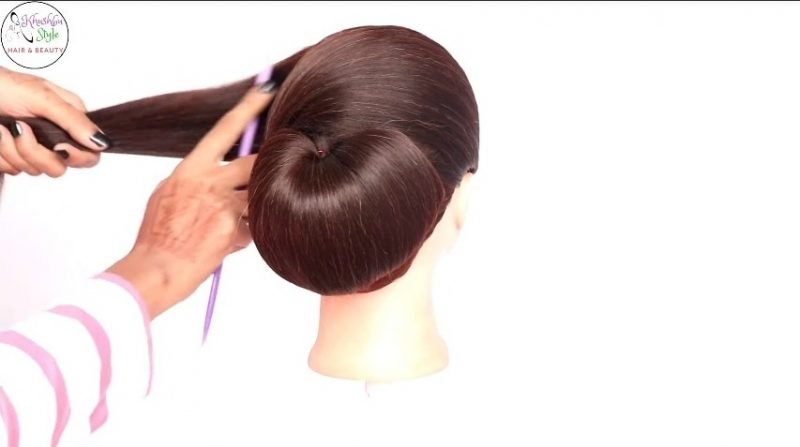 Very easy hairstyle with using clutcher - Simple Craft Idea