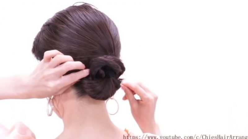 6 Minutes quick hair arrangement – Simple Craft Idea
