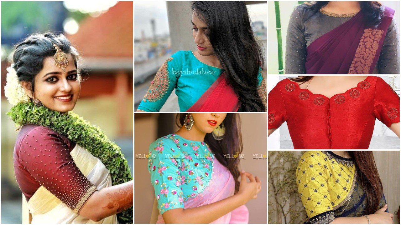 New saree blouse neck designs – Simple Craft Ideas