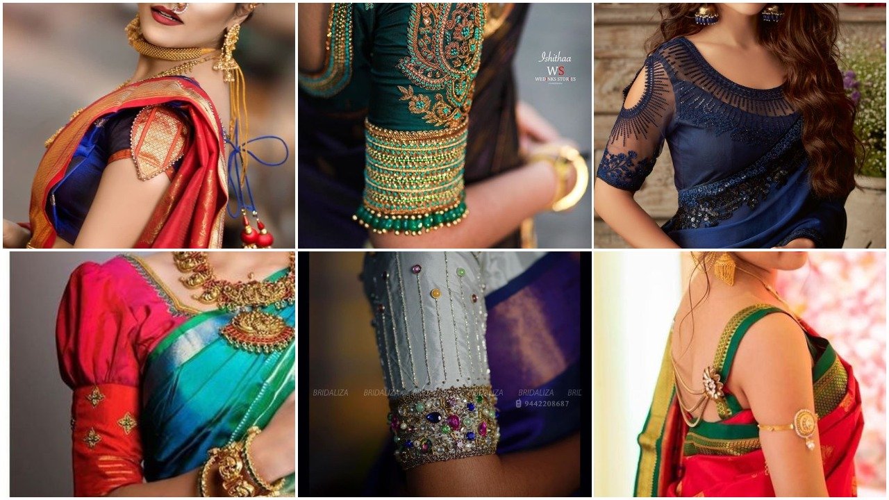 Blouse sleeve designs for silk sarees images – Simple Craft Ideas