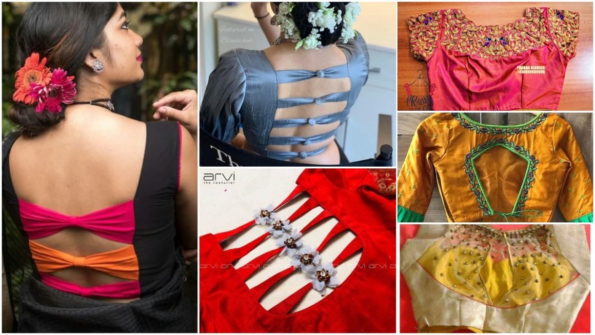 Different types of blouse with saree