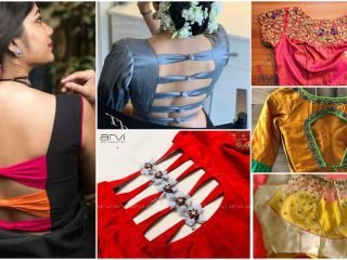 Different types of blouse with saree